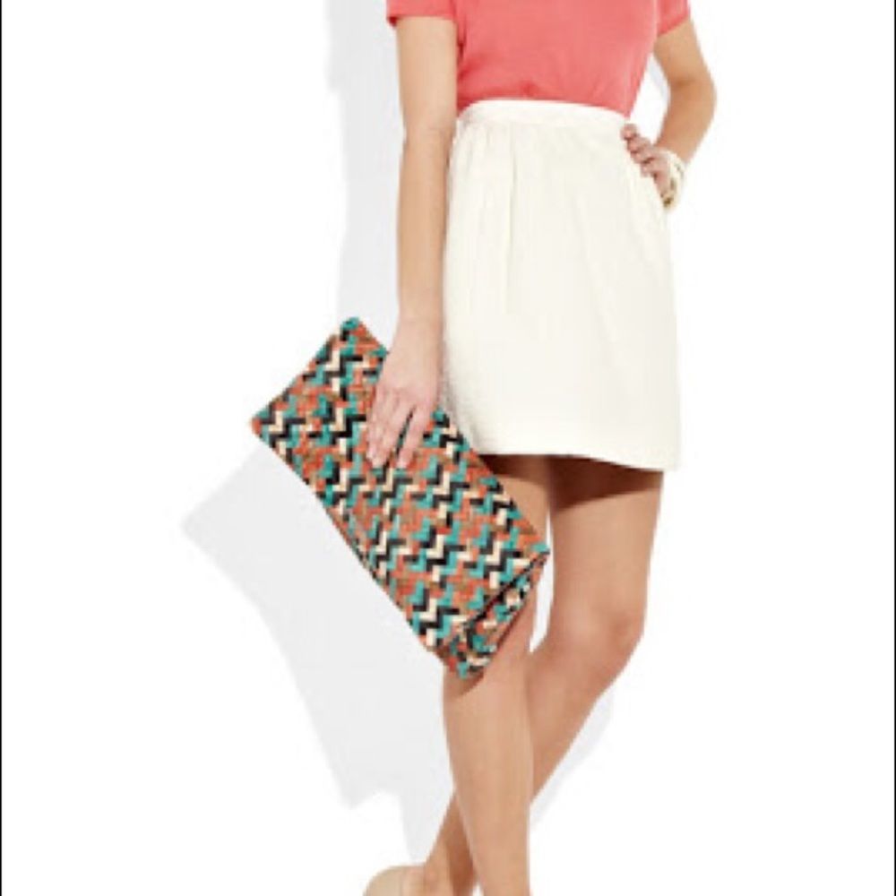 Miu Miu Woven Leather Shoulder Bag/Clutch NWT - Picture 3 of 4
